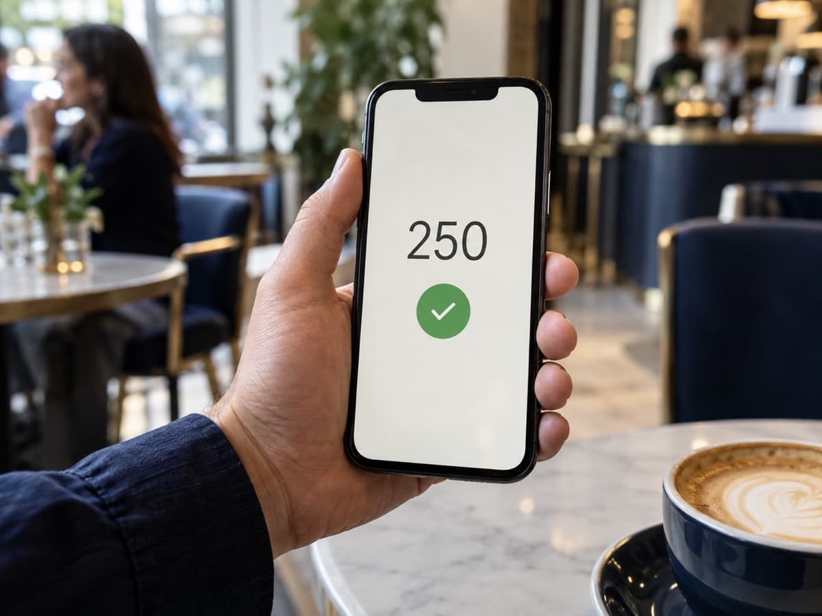 A phone showing an Espees payment confirmed